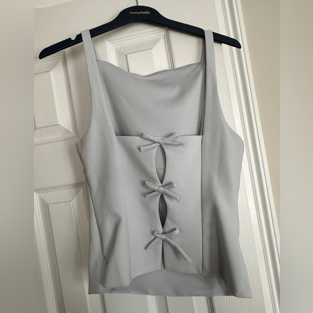 Zara Baby Blue Bow Top